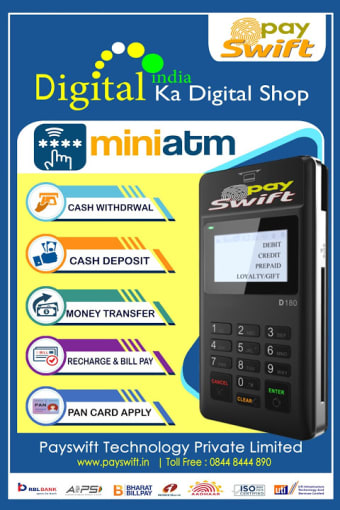 PAYSWIFT - AePS Micro ATM | Mini ATM | BBPS | DMT