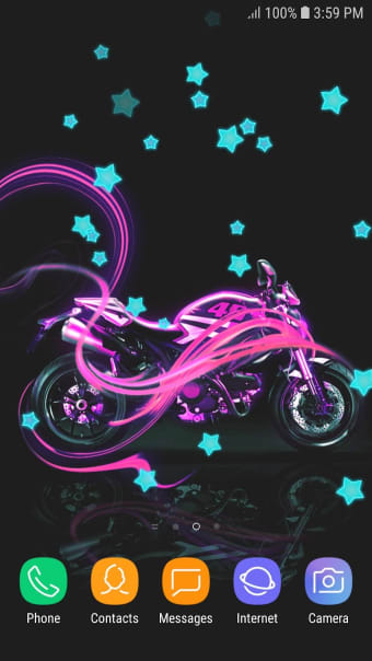 Neon Motorcycle Live Wallpaper