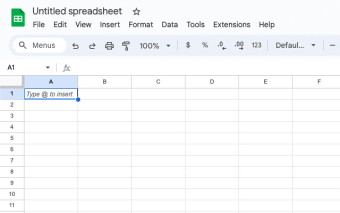 Create a new Spreadsheet