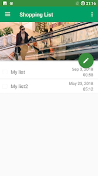 Shopping list app