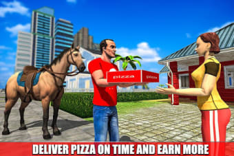 Mounted Horse Pizza Delivery 2018