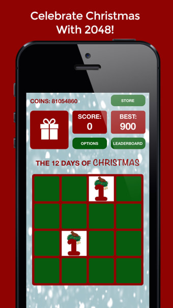 12 Days Of Christmas - A 2048 Number Puzzle Game