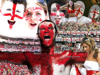 England Football Team Fans Wallpaper