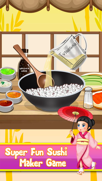 Sushi Food Maker Cooking Kid Game Girls  Boys
