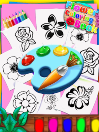 Flowers Coloring Books - Paint Flowers Pages