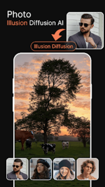 Photo Illusion AI Diffusion AI