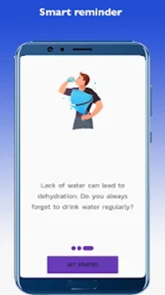 Remind drink water. Tracker.