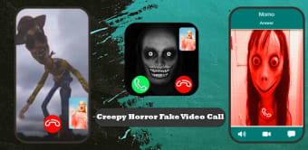 creepy horror fake video call