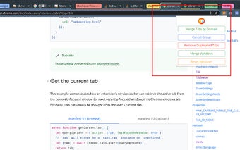 Manage Tabs Group