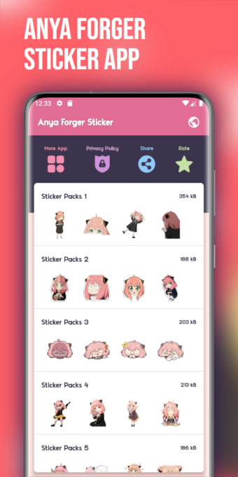 Anya Forger Stickers For WA