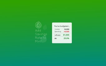 Add Savings Rate to Mint