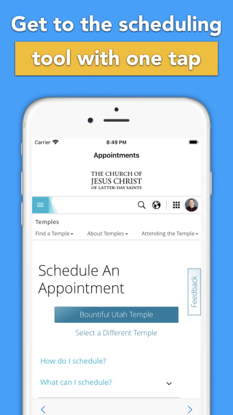 Temple Appointment Scheduling
