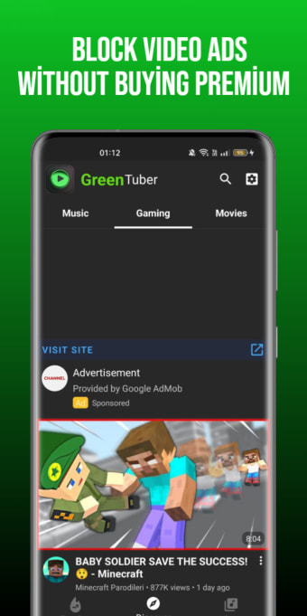 GreenTuber: Block Ads On Video