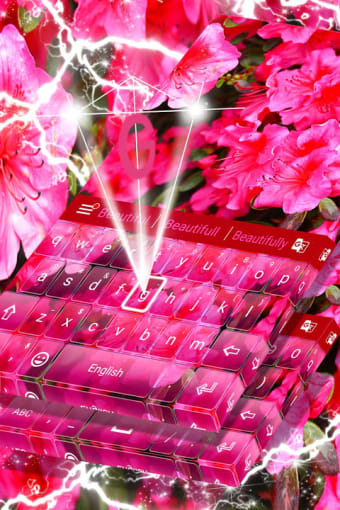 Pink Flowers Keyboard