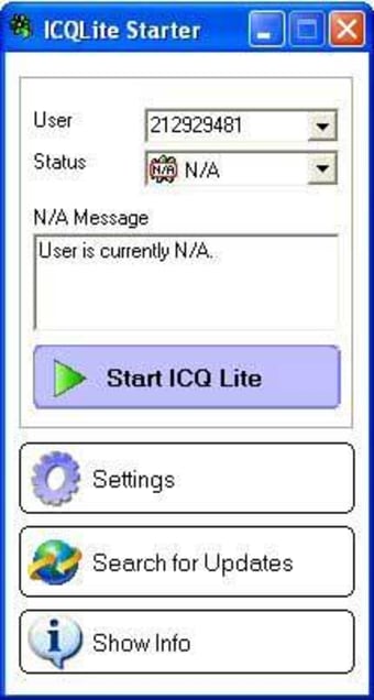 ICQ Lite Starter