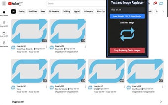 Text and Image Replacer Extension