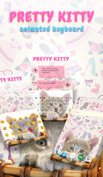 Pretty Kitty Animated Keyboard