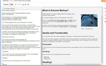 Extreme Markup Editor for Blogger™