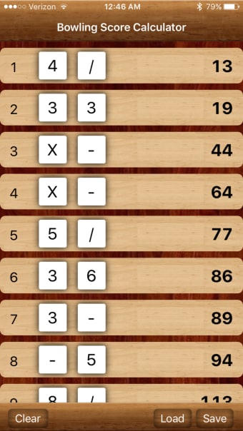 Bowling Calculator