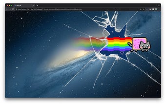 Nyan Rainbow Cat — New Tab Wallpaper