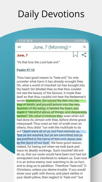 Morning and Evening Devotional - Daily Bible Free