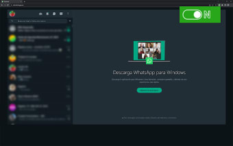 WhatsApp Web Sidebar Toggle