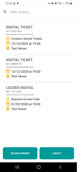 See Tickets Digital Wallet