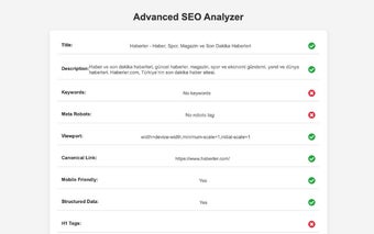 Advanced SEO Analyzer