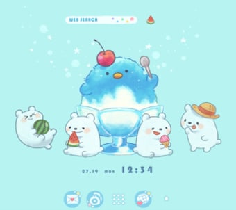 Penguin Shaved Ice Theme