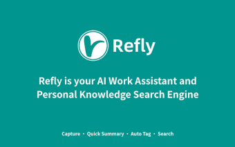 Refly - AI Work Assistant and Personal Knowledge Search Engine