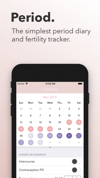 Period.  Ovulation Diary
