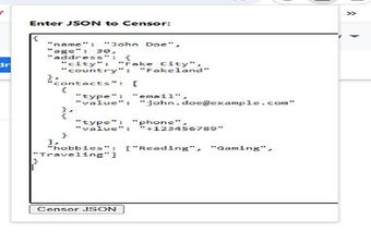 JSON Censor