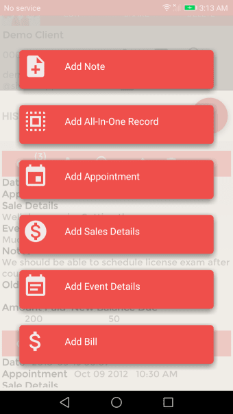 Client Records: CRM Customer Contacts  Leads App