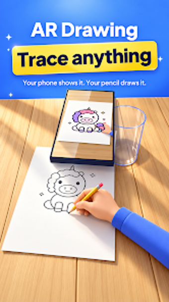 Utomatic Drawing Glowtrace: AR Drawing Trace na Android - Download