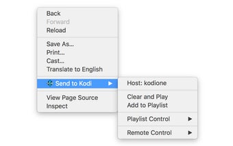 Send to Kodi