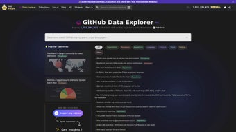 GitHub Data Explorer