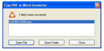 SmartSoft Free PDF to Word Converter