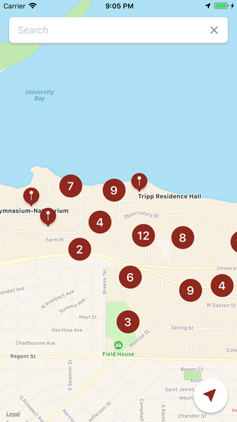 UW Madison Campus Maps