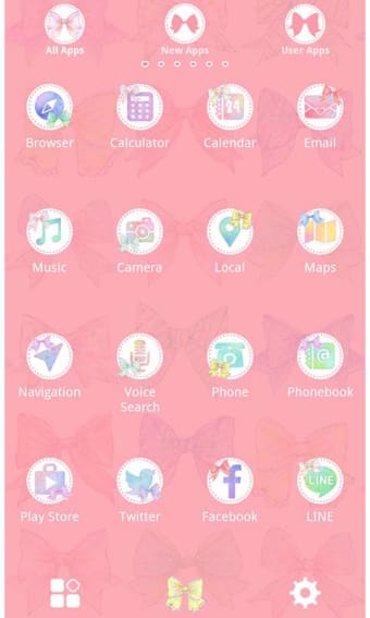 Cute Colorful Ribbons Theme