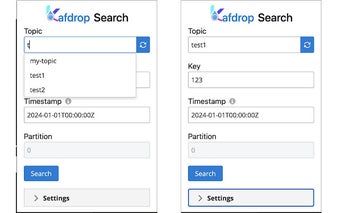 Kafdrop Search