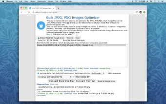 Bulk JPEG, PNG Images Optimizer