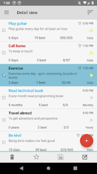Goal Tracker  Habit List  Workout Calendar Free