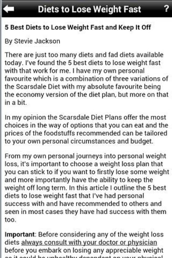 How To Lose Weight Quickly