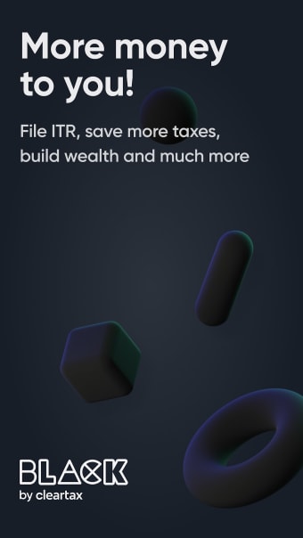 Income Tax Filing ITR - Black