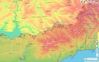 Topographic Overlay for DeepStateMap.Live