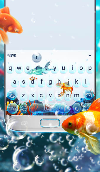 Aquarium Animated Keyboard  Live Wallpaper
