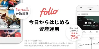 投資アプリFOLIOで資産運用を手軽に楽しく