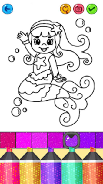 Mermaid Games: Coloring Pages