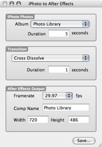 iPhoto to After Effects Slideshow