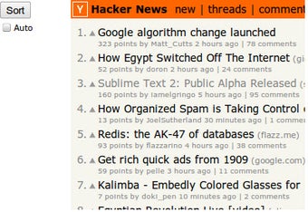 Hacker News Sorter